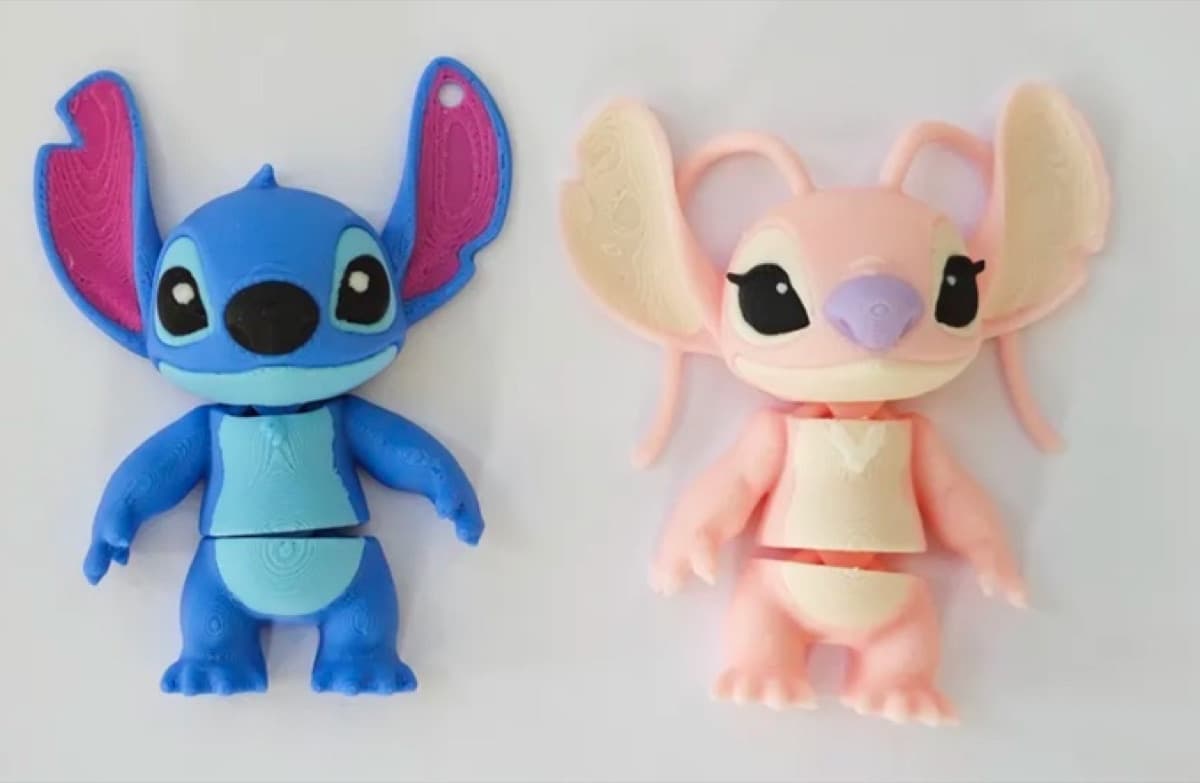 Stitch & Angel Oynar Eklemli Figür