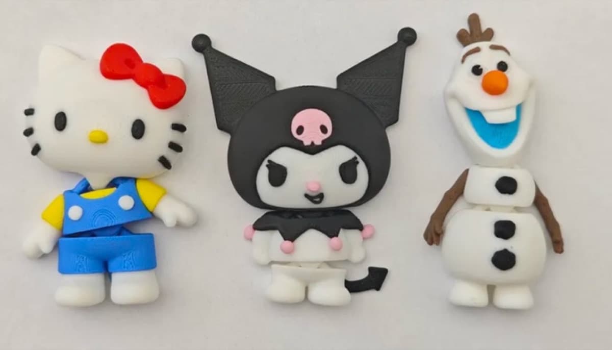 Hello Kitty, Kuromi & Olaf Figür Seti