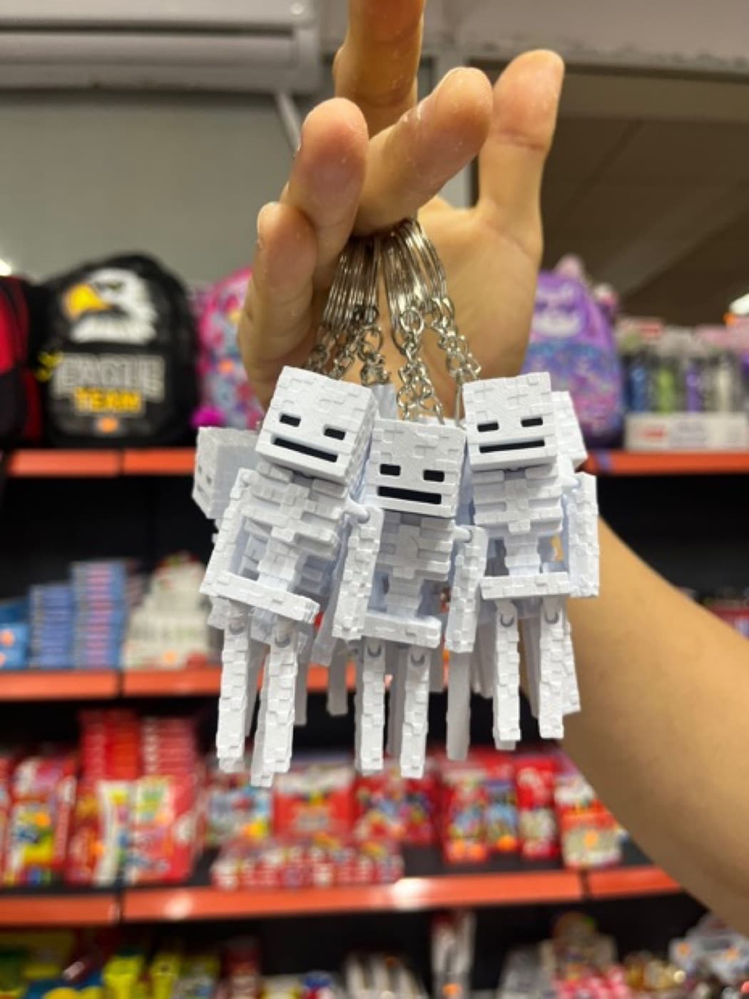 Minecraft İskelet Anahtarlık